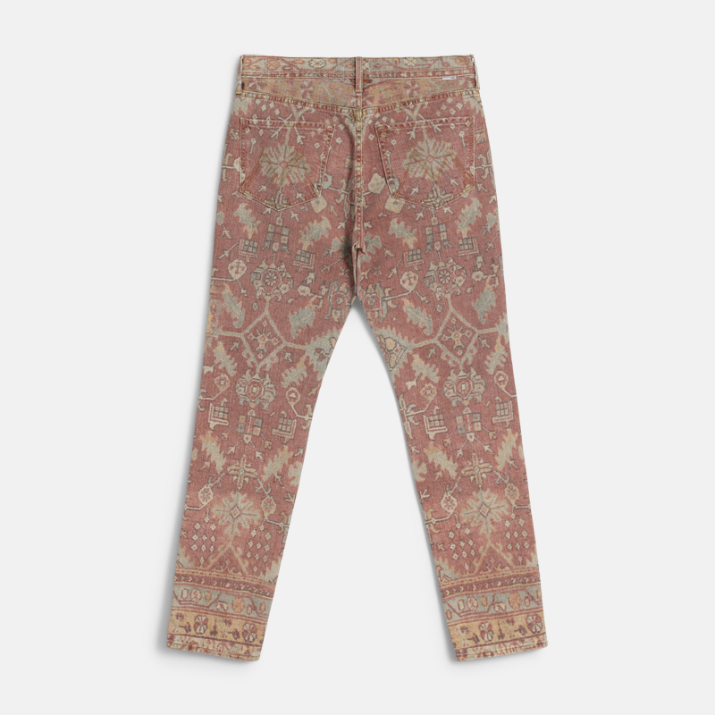 Super Flea Market+Mother+Red Pattern Jeans +Toni Garrn1
